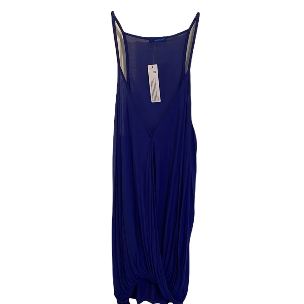 LA Made | Hi-lo wrap top in cobalt blue